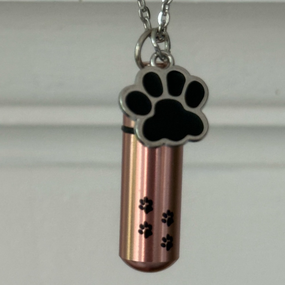 NEW Rose Golden Cremation Urn for Dogs or Cats 1.5inch